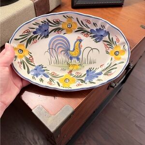 RARE Chanticleer Platter - the Cooley Collection Rooster